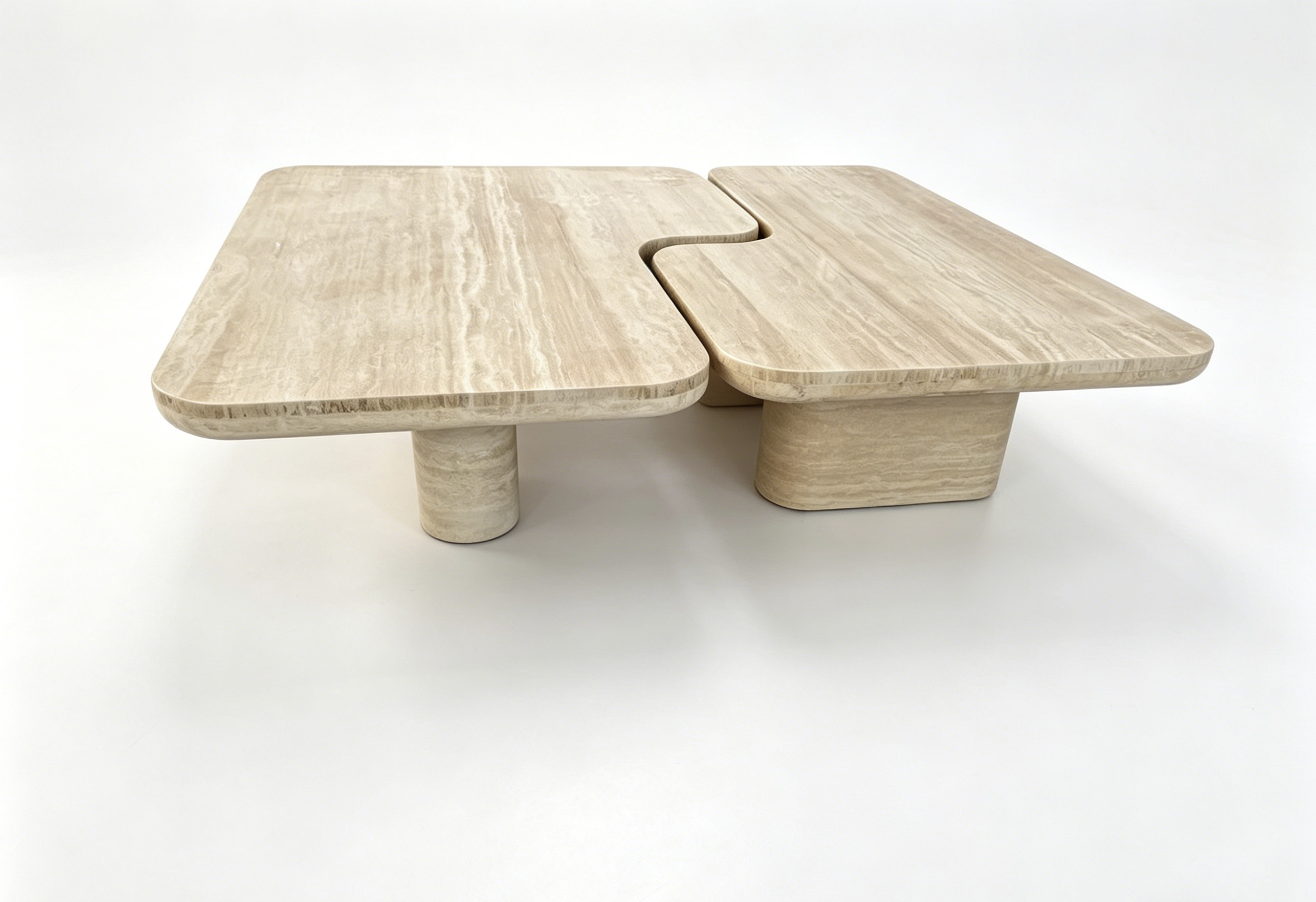 Modernism Travertine Coffee Table